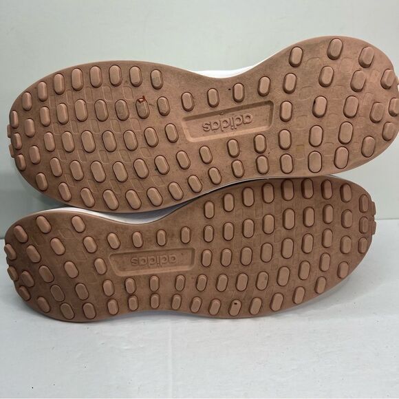 Adidas Run 70s Off White Blue Lace Up Running Shoes - Picture 7 of 8